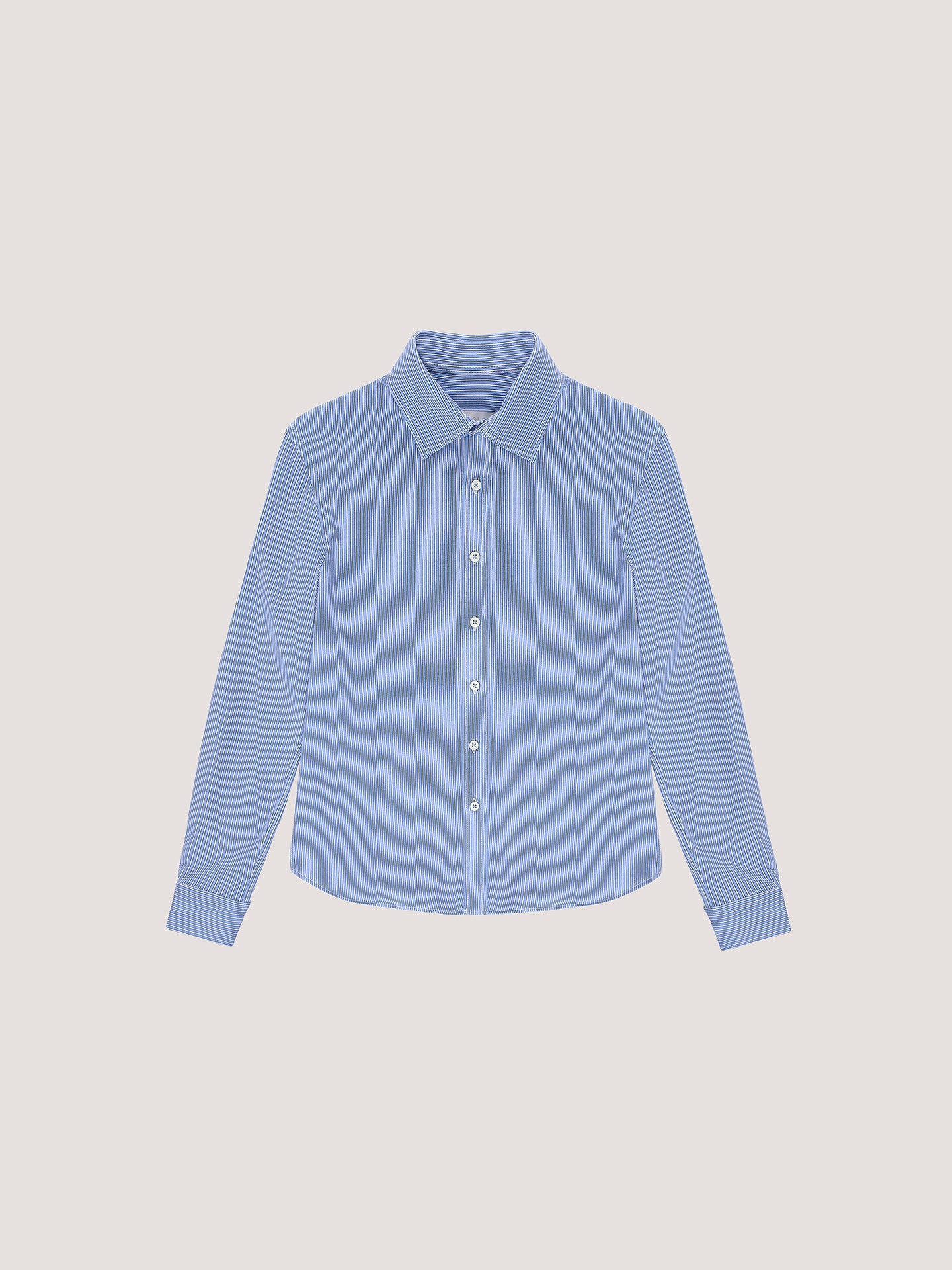 Women's Button-Down Shirt 100% Cotton Poplin - Mint Leaf Candid