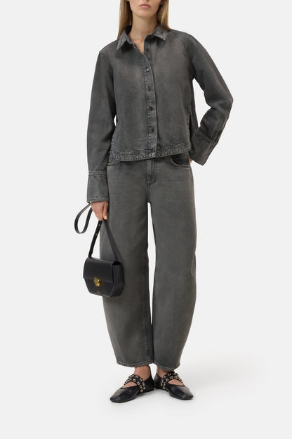 Denim Shirt C94645-12c-4e Dark-Grey