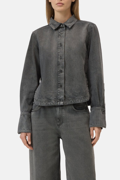 Denim Shirt C94645-12c-4e Dark-Grey