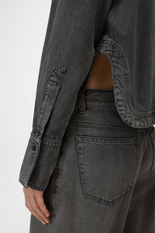 Denim Shirt C94645-12c-4e Dark-Grey