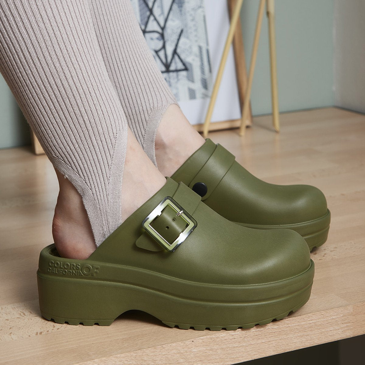 Sandal Cloggy01 Military