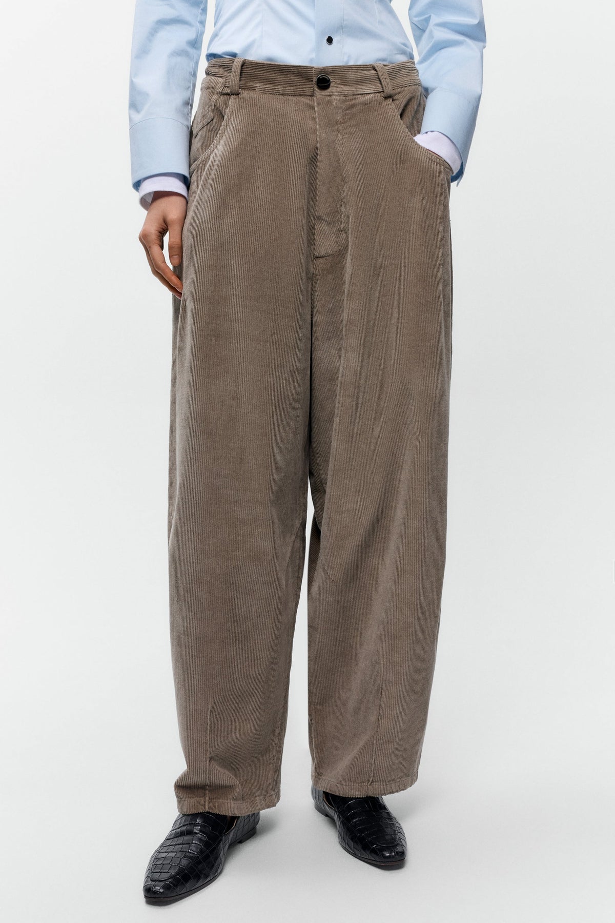 CORDERA-745 CORDUROY BAGGY PANTS-SAGE_02.jpg