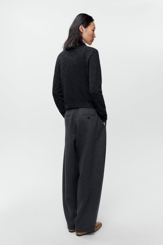 CORDERA-745 SILK WOOL FLECK POLO-BLACK_03.jpg
