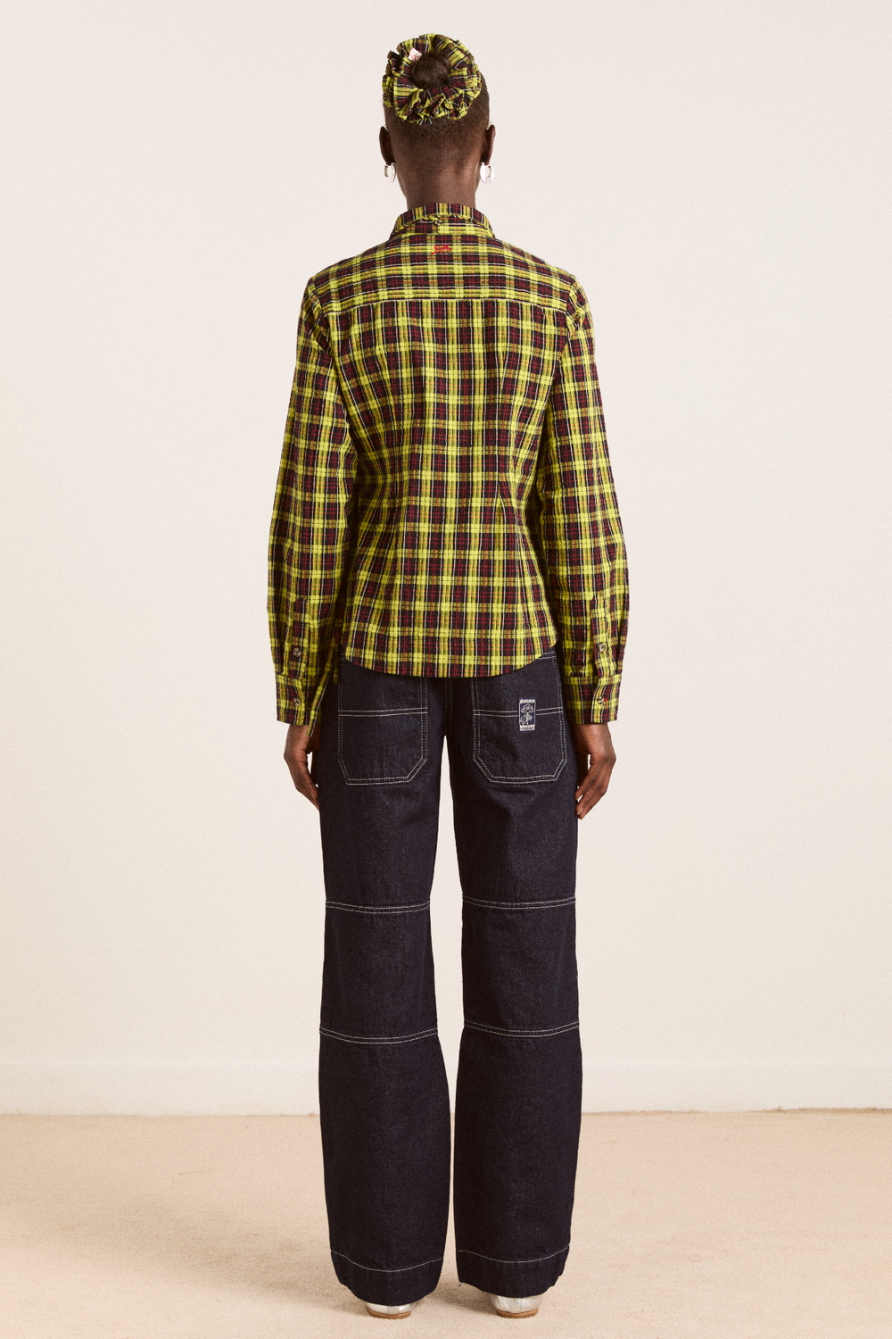 Damson Madder Women's Fliss Jeans 70% Organic Cotton Relaxed Straight Leg - Mist Lavender