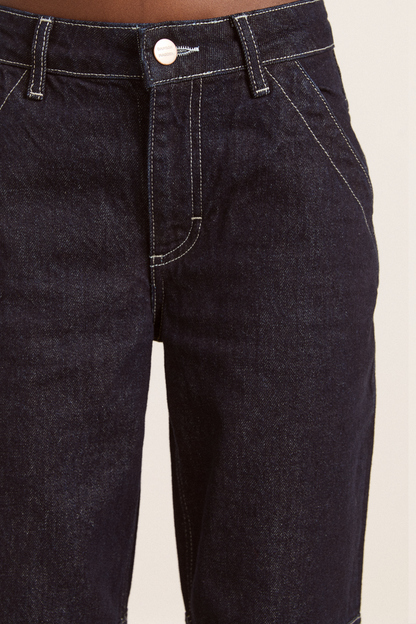 Damson Madder Women's Fliss Jeans 70% Organic Cotton Relaxed Straight Leg - Mist Lavender