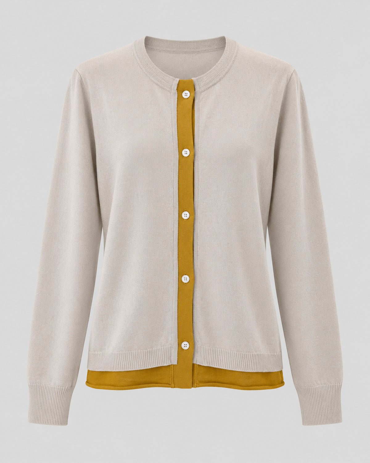 DCV CASHMERE - 699 LARAN CARDIGAN-PEARL MUSTARD_1 copy.JPG
