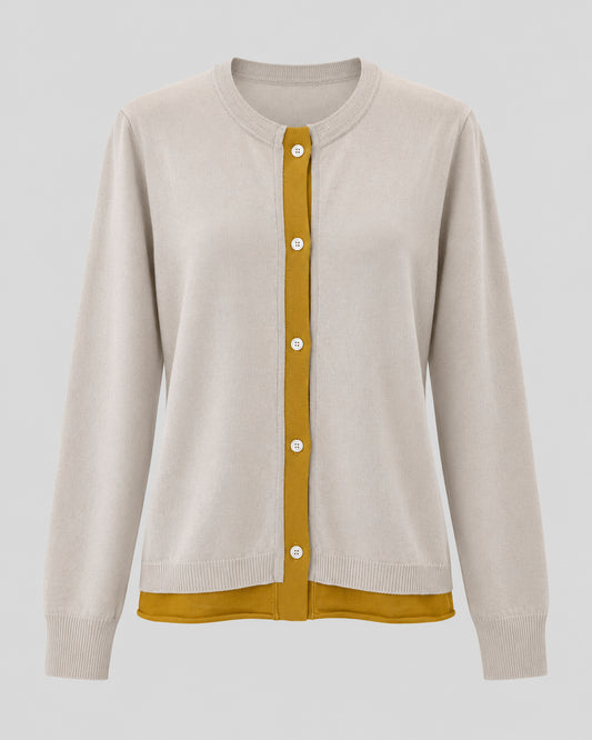 DCV CASHMERE - 699 LARAN CARDIGAN-PEARL MUSTARD_1 copy.JPG
