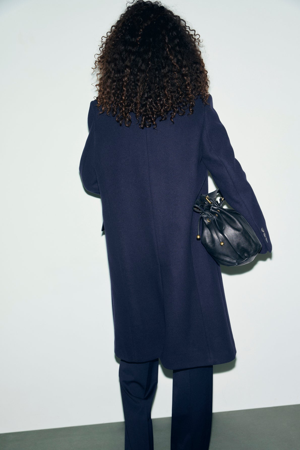 Gerard Darel | Alen Coat - Removable Faux-Fur Collar Navy