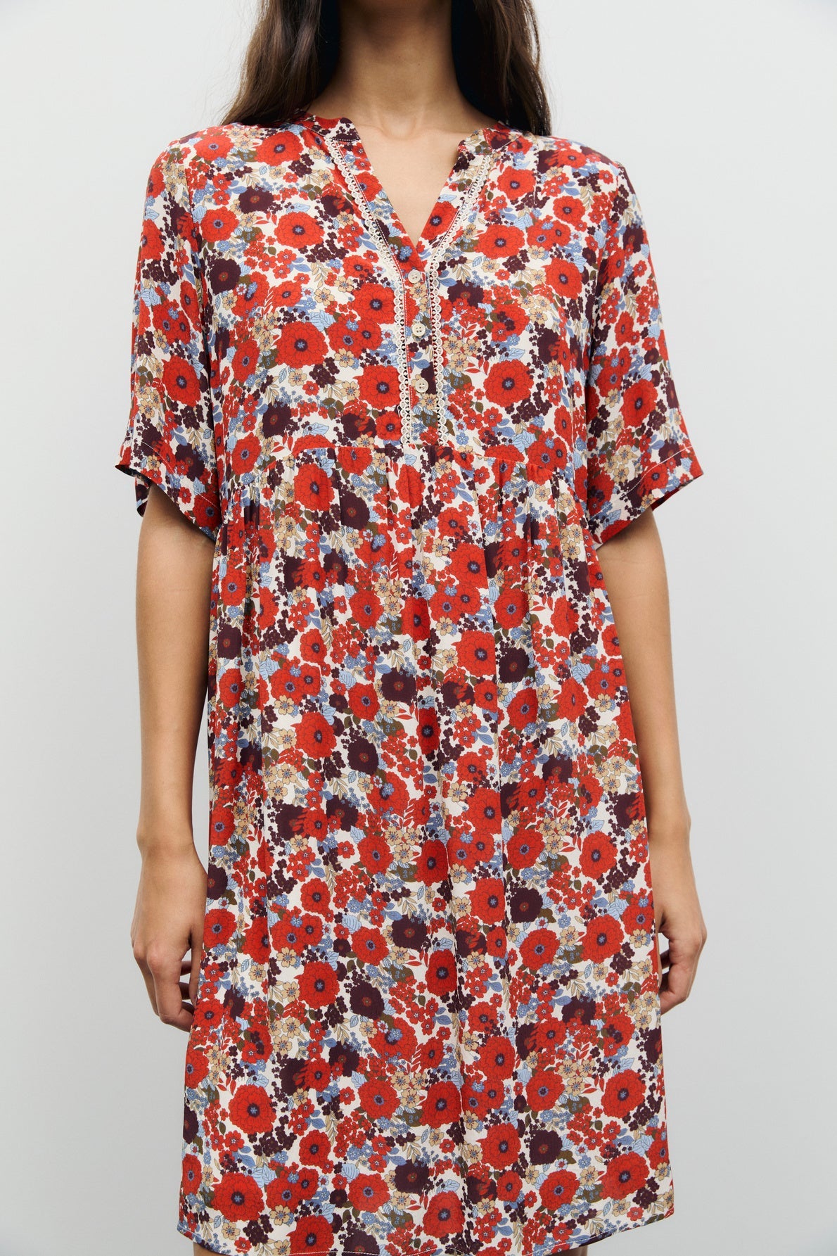 Gerard Darel | Colle Floral Dress - Cream