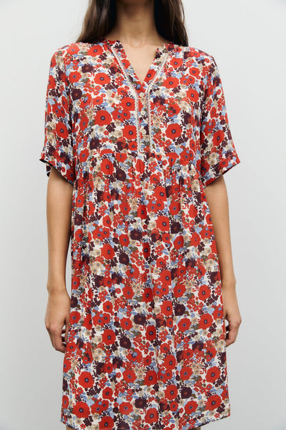 Gerard Darel | Colle Floral Dress - Cream