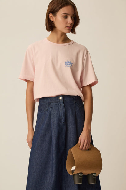 DES PETITS HAUTS | Jerem T-Shirt - Pink Tomato Print Bulle