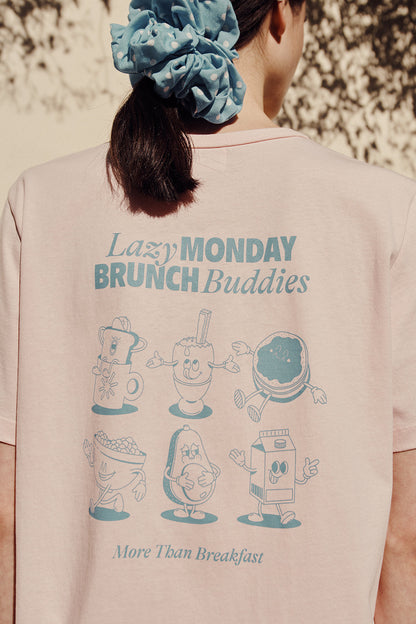DES PETITS HAUTS | Jerem T-Shirt - Pink Tomato Print Bulle
