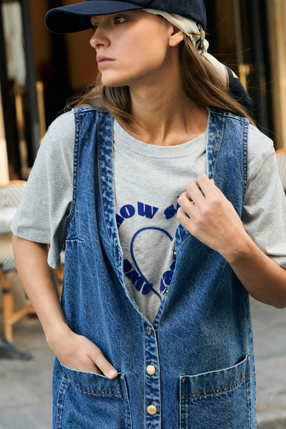 Tshirt Jolie Gris-Chine