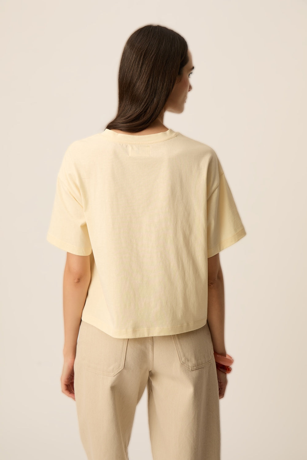 DES PETITS HAUTS | Yacob T-Shirt - Beige Mermaid Print Shell