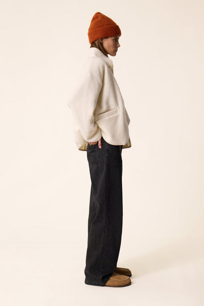 DES PETITS HAUTS | Zlavina Jacket - Cream Boucle Knit Creme