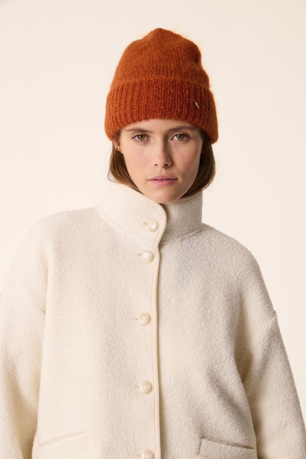 DES PETITS HAUTS | Zlavina Jacket - Cream Boucle Knit Creme
