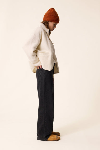 DES PETITS HAUTS | Zlavina Jacket - Cream Boucle Knit Creme