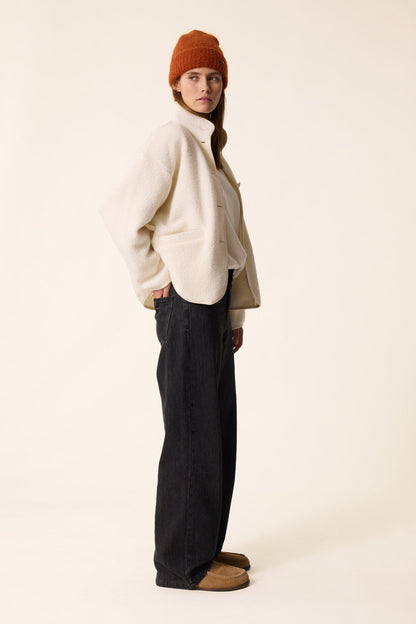 DES PETITS HAUTS | Zlavina Jacket - Cream Boucle Knit Creme