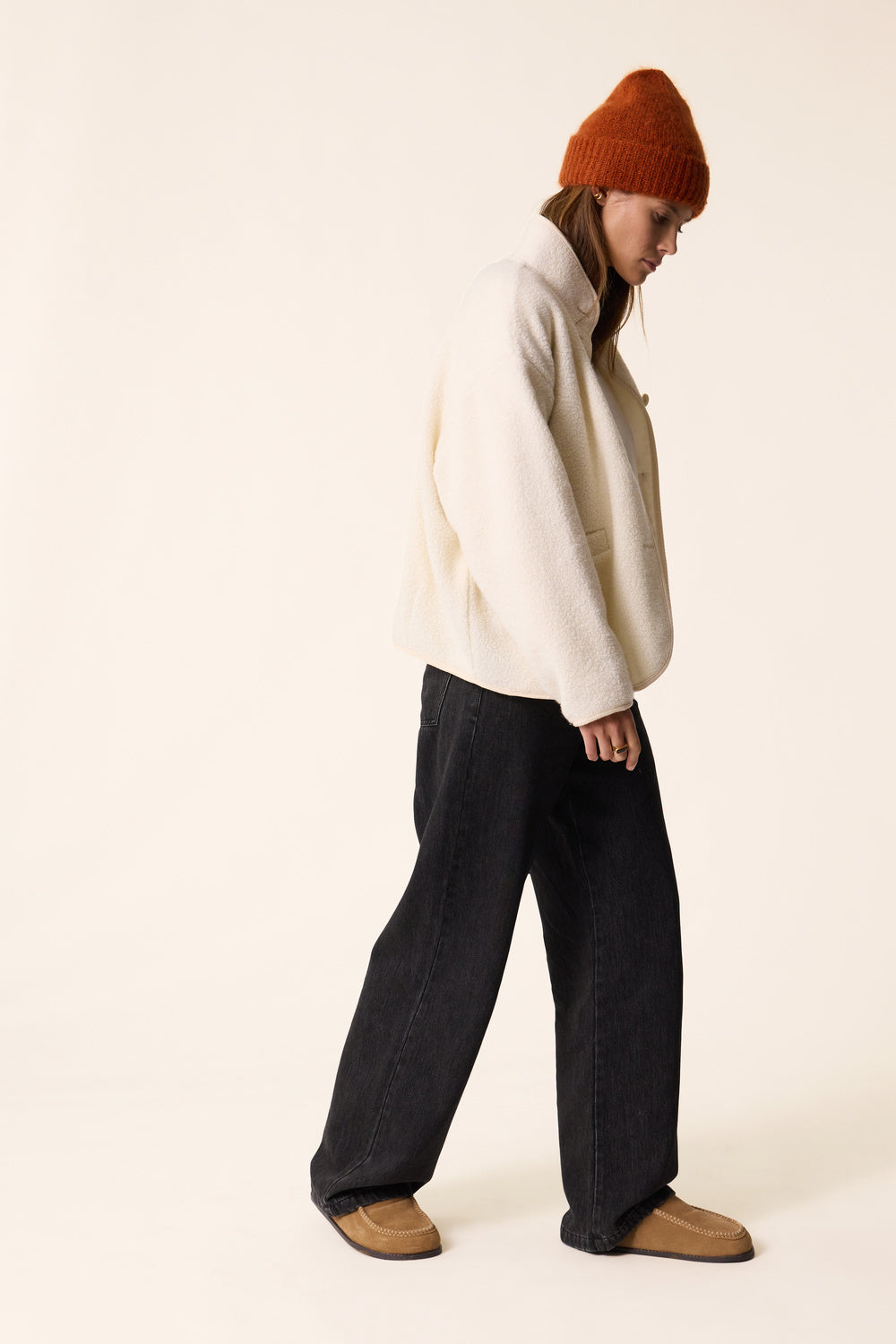 DES PETITS HAUTS | Zlavina Jacket - Cream Boucle Knit Creme