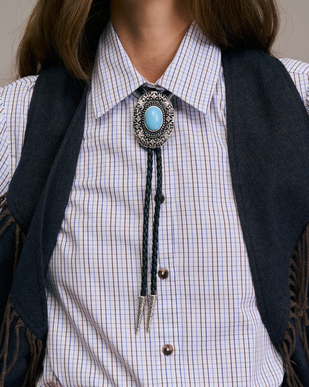 Necklace Clewo 10846 2-Turquoise