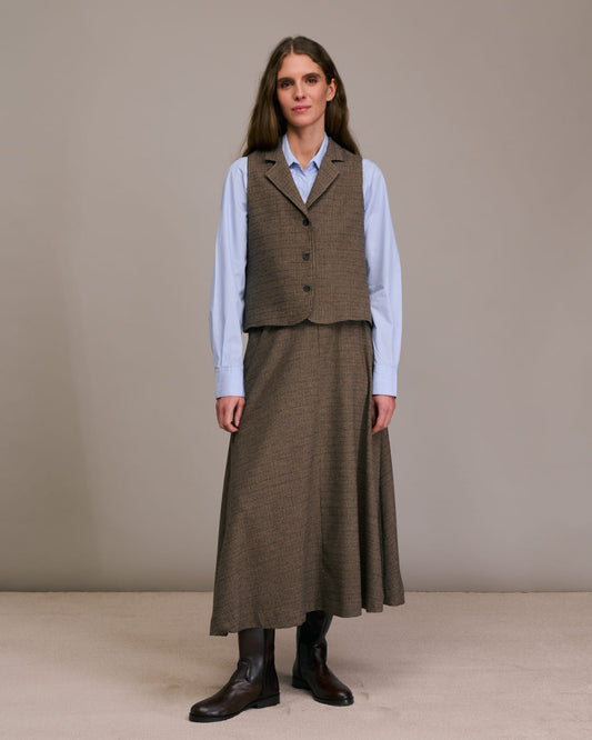 Gilet Gilto 10584 1-Choco-Marine