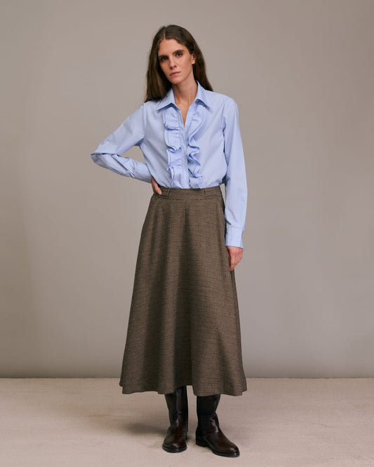 Skirt Jeyo 10583 1-Choco-Marine