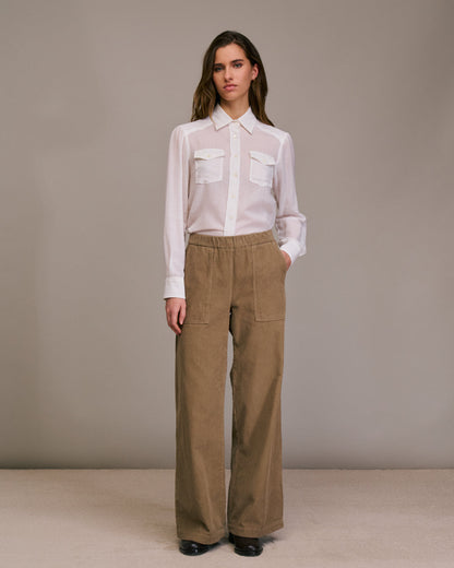 Pants Perillo 10502 2-Taupe
