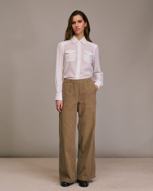 Pants Perillo 10502 2-Taupe