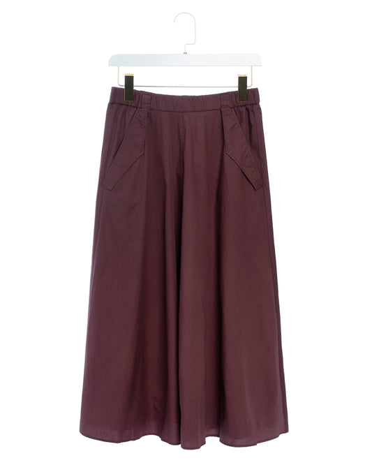 Women's Skirt 100% Recycled Polyester Fabric - 7-Prune