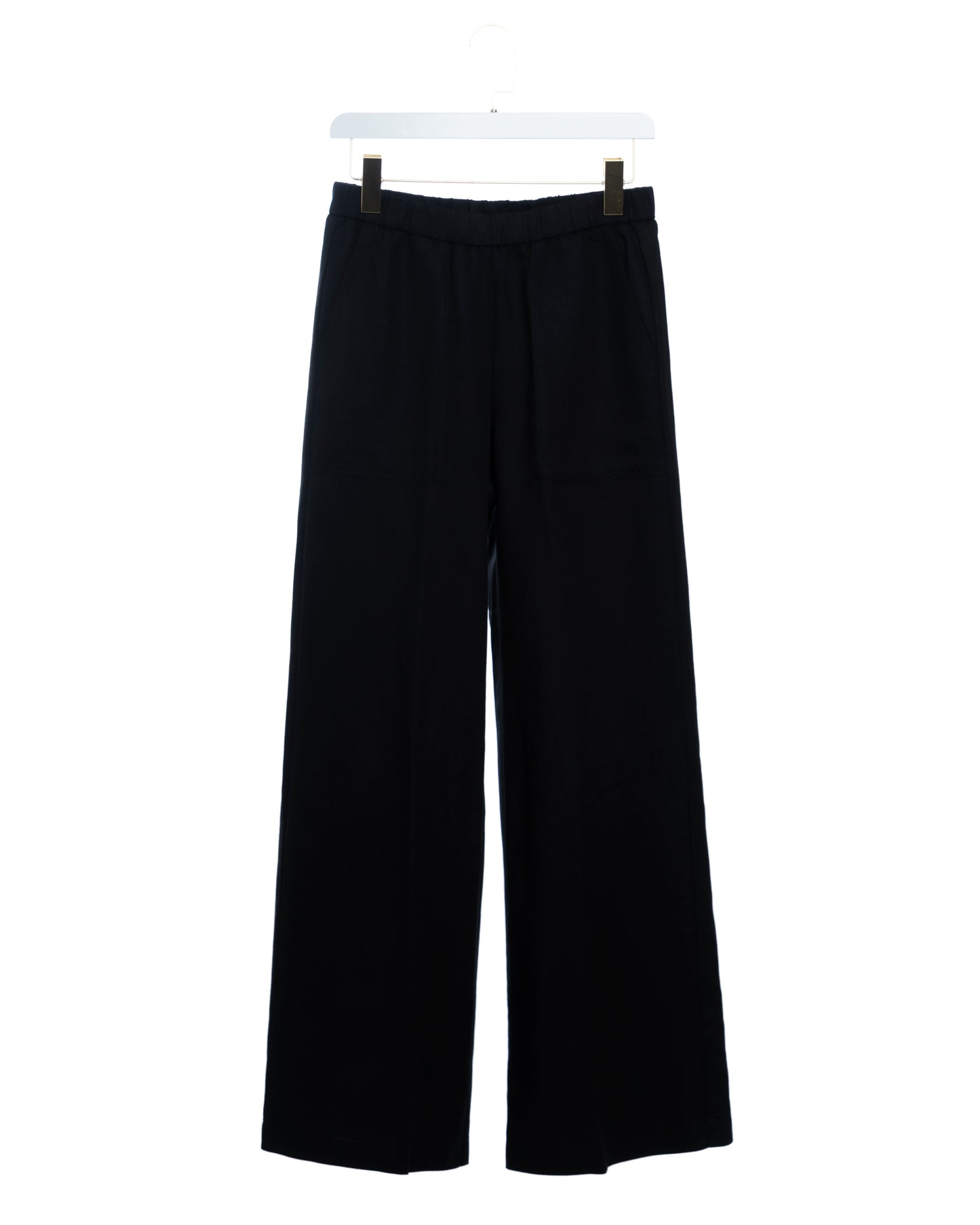 Women's Pants Viscose-Blend Soft Touch Satin - Noir 6-Noir