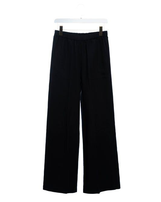 Women's Pants Viscose-Blend Soft Touch Satin - Noir 6-Noir