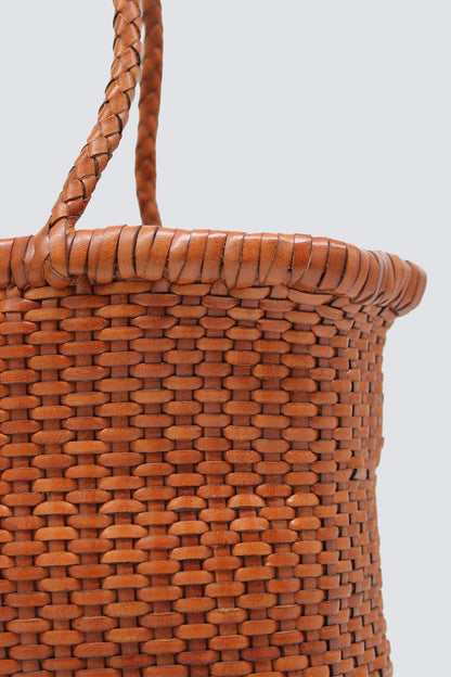 Tote Bag B Weave Small Tan
