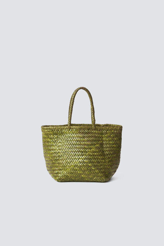 Shoulder Bag Grace Basket Sma Bamboo-Green