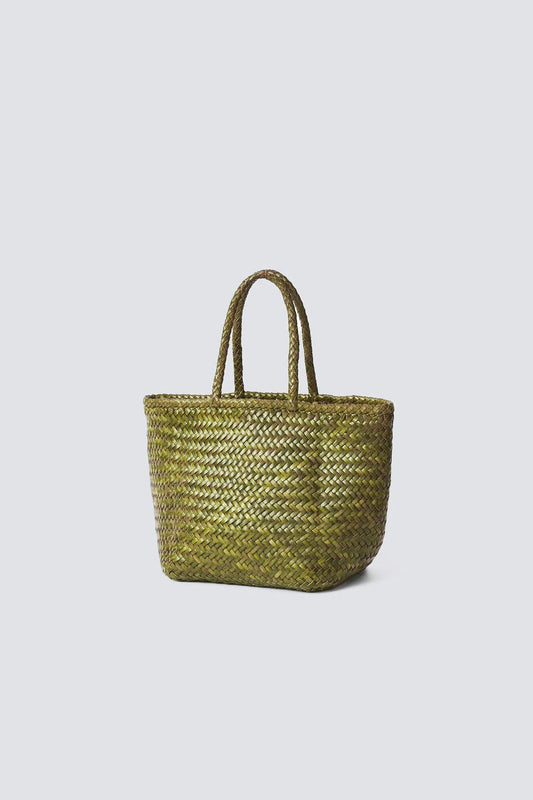 Shoulder Bag Grace Basket Sma Bamboo-Green