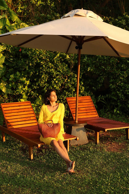 Shoulder Bag Grace Basket Sma Tan-Black-Edges