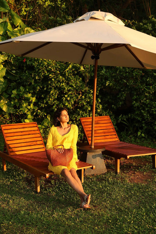 Shoulder Bag Grace Basket Sma Tan-Black-Edges