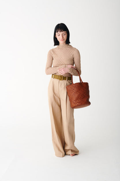 Tote Bag Jacky Bucket Tan