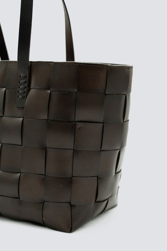 Dragon | Japan Tote Bag - Leather Dark-Brown