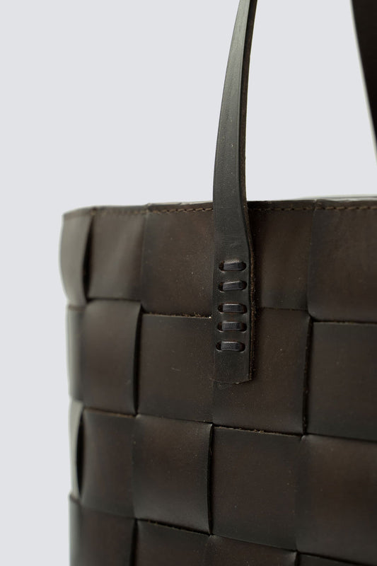 Dragon | Japan Tote Bag - Leather Dark-Brown