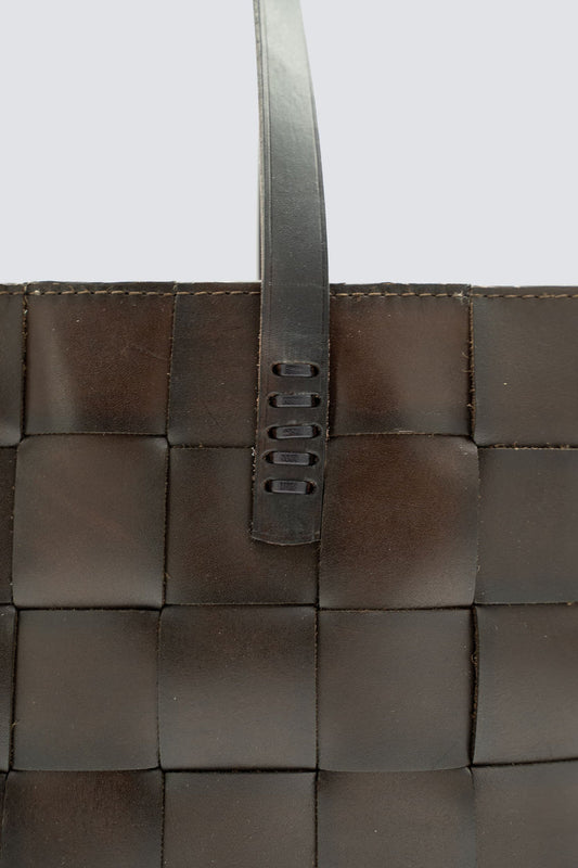 Dragon | Japan Tote Bag - Leather Dark-Brown
