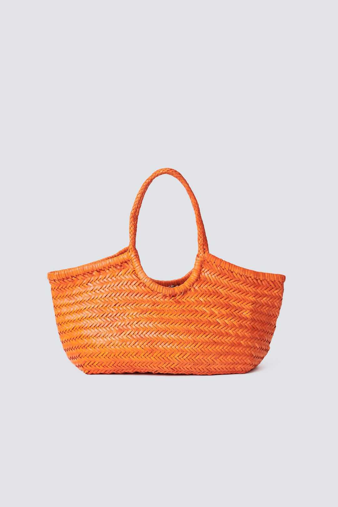 Dragon | Nantucket Big Tote in Orange Buffalo Calf Leather Naranja