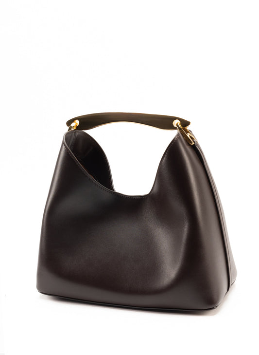 Shoulder Bag Boomerang Leathe Tabacco