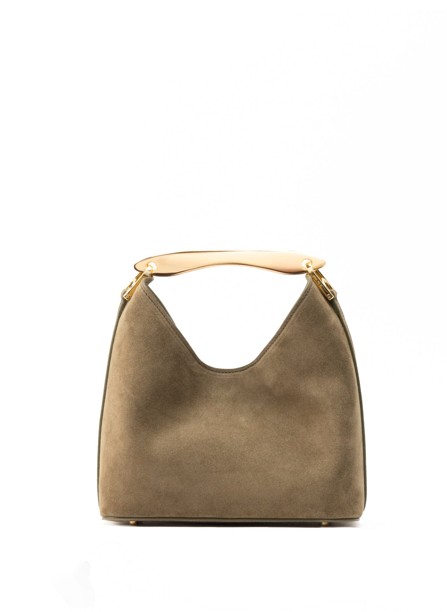 Shoulder Bag Boomerang Suede Truffle