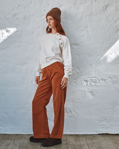 Sweatshirt Ida-cherry Creme