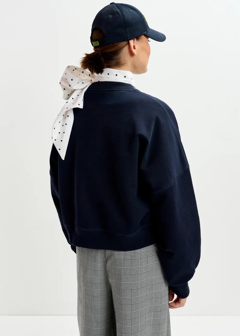 Essentiel Antwerp | Ibernatus Sequin-Embellished Sweatshirt - Navy