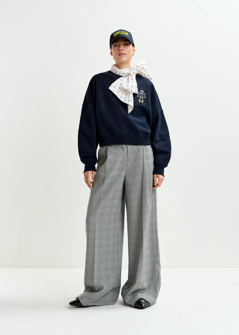 Essentiel Antwerp | Ibernatus Sequin-Embellished Sweatshirt - Navy