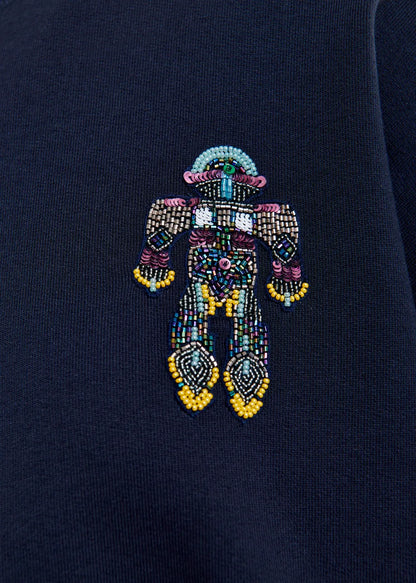 Essentiel Antwerp | Ibernatus Sequin-Embellished Sweatshirt - Navy