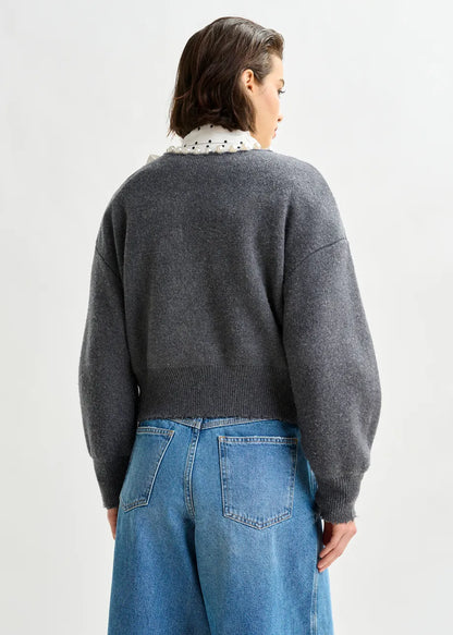 ESSENTIEL ANTWERP | Cardigan Ideas  - Pearl-Embellished Knit Shadow