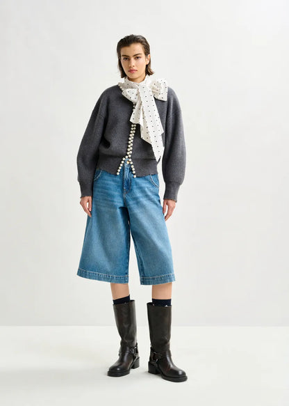 ESSENTIEL ANTWERP | Cardigan Ideas  - Pearl-Embellished Knit Shadow
