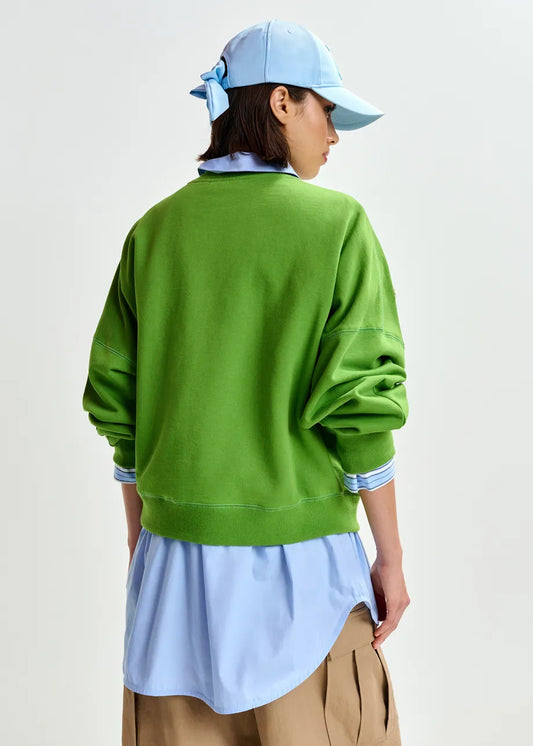 Sweatshirt Jaga Spirulina-Green